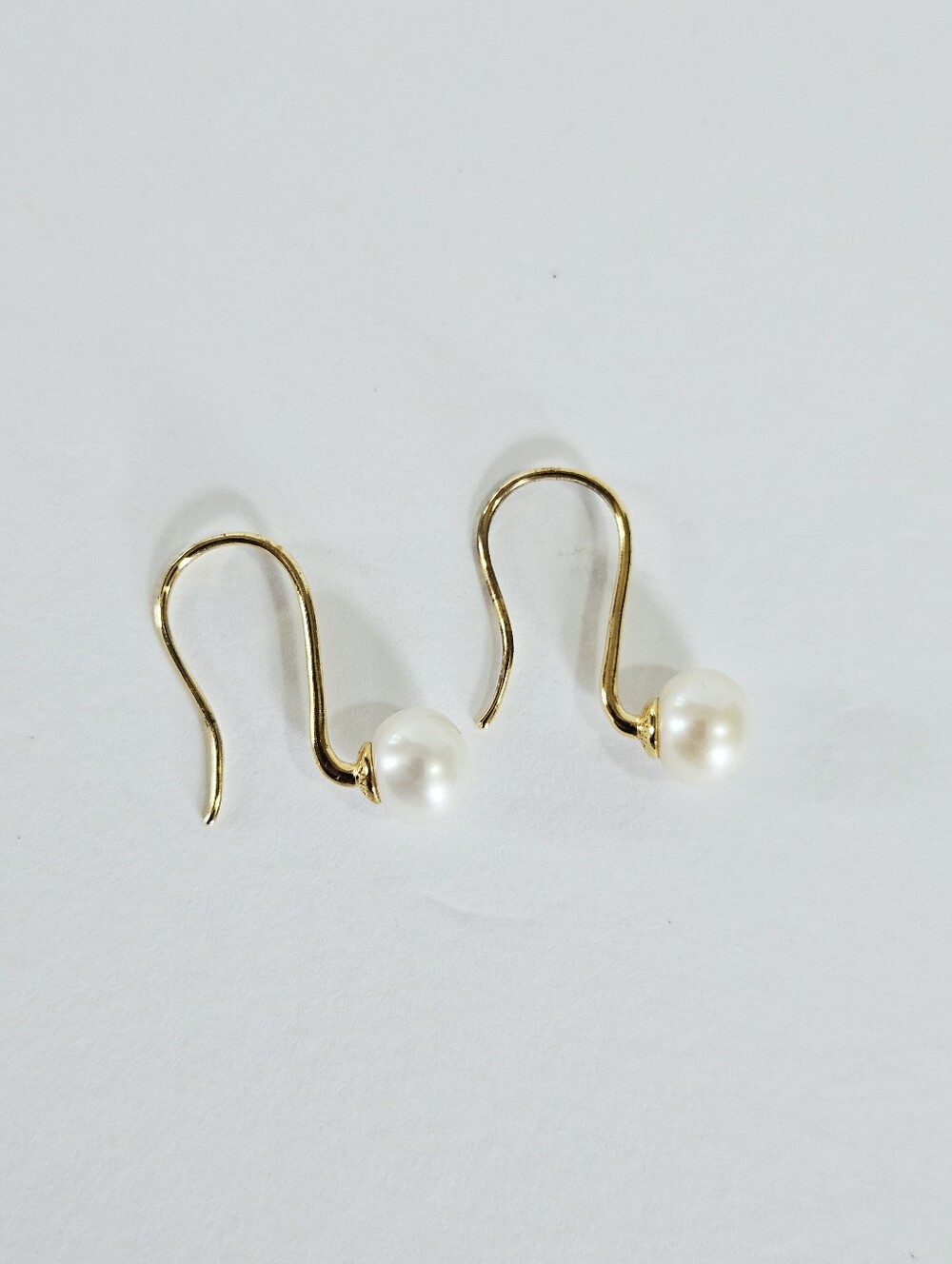 Honora 18K Gold Plated Sterling Silver 925 Cultured Ming Pearl Hook Earrings